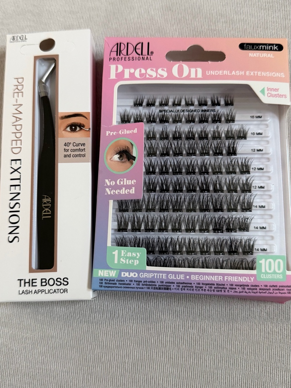 Ardell Press On Underlash Extensions - Black with Pink Packaging